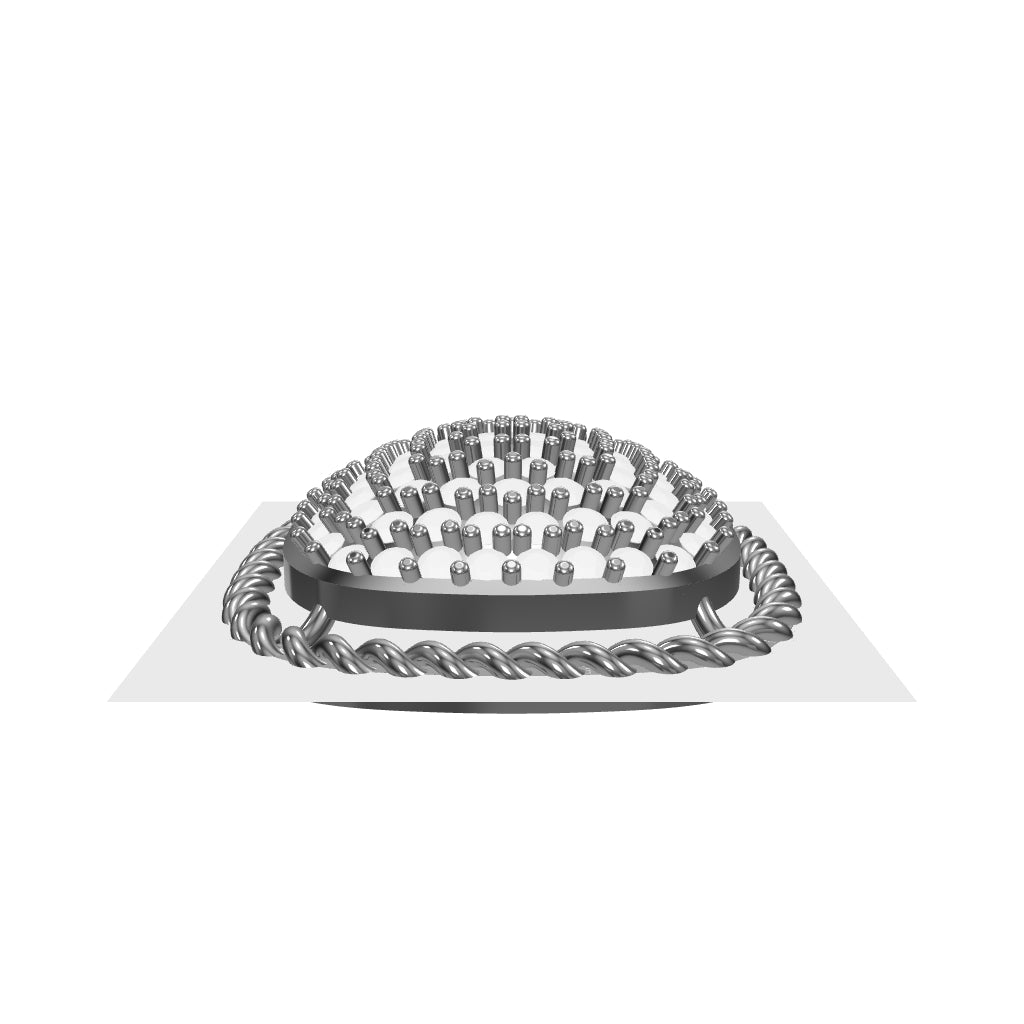Gold-Plated Cushion Pendant with Diamond-Cut Sparkle